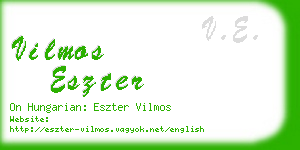 vilmos eszter business card